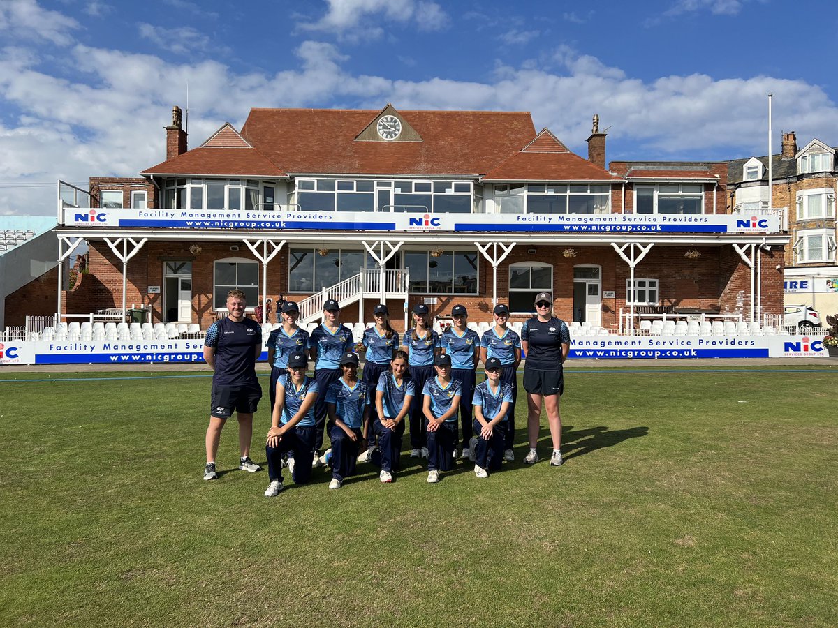 RobJohnsonYCB's tweet photo. 🏖 A brilliant day at @ScarboroCricket yesterday and great experience for the U13 girls to finish their season at North Marine Road. 

👏🏻 Another great set of girls with bags of talent who have been a pleasure to work with this summer! 

🤝 Thank you to Scarborough for hosting! https://t.co/LPQzNNRoHE
