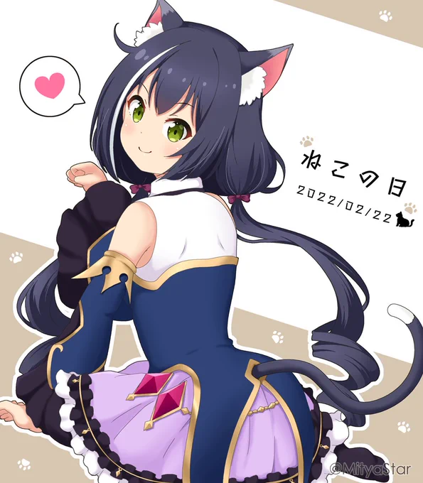 キャルちゃんの誕生日なので過去イラスト再掲🐱
 #キャル生誕祭2022 