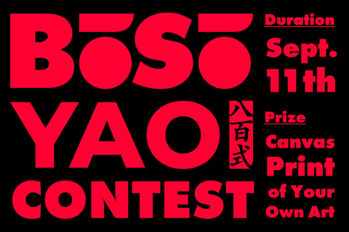 BosoTokyo's tweet photo. BOSO YAO CONTEST
"What's your worldview of BOSO TOKYO ?" 🎉
1. Generate arts with AI art generator such as 👇
https://t.co/BGtX75UHxK
2. Post them on Discord (#ContestVoting)
3. Share your art on Twitter with #BOSOYAO
There will be a PRIZE for a winner🫅
More details on DC https://t.co/LO00wlaRLS