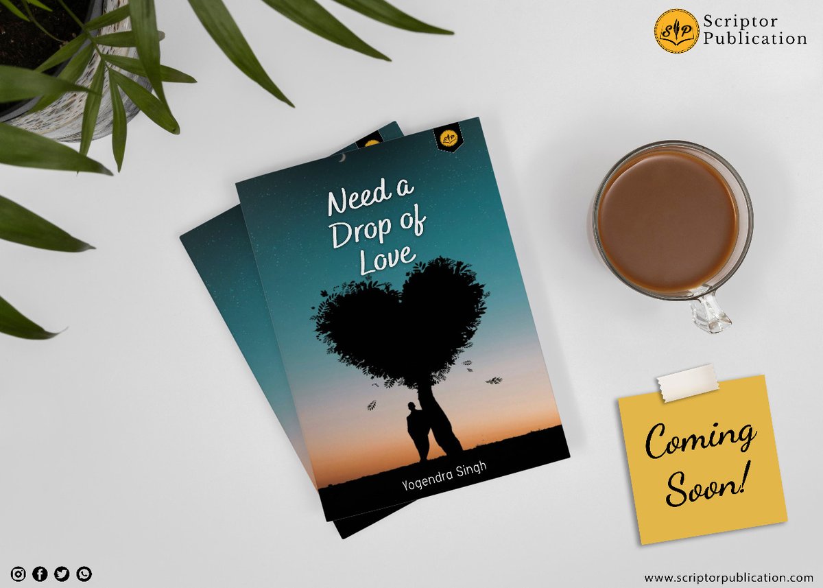 ScriptorPub's tweet photo. Coming Soon -

𝗡𝗲𝗲𝗱 𝗮 𝗗𝗿𝗼𝗽 𝗼𝗳 𝗟𝗼𝘃𝗲

By - 𝗬𝗼𝗴𝗲𝗻𝗱𝗿𝗮 𝗦𝗶𝗻𝗴𝗵

#STAYTUNED https://t.co/4joSSQYQE3