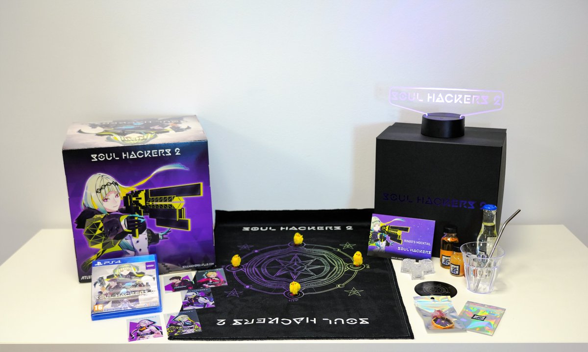 PLAION_ES's tweet photo. ¡Os traemos este pack de Soul Hackers 2 con juego final + press kit + cubo temático!👾
¿Qué os parece si lo sorteamos con vosotros para empezar bien el finde?🎮

Para participar...
▶️ FOLLOW
▶️ LIKE + RT

*Solo España. Hasta 08/09/22. No válidas cuentas de concursos. 🐥 incluido. https://t.co/ROnCW24aPY