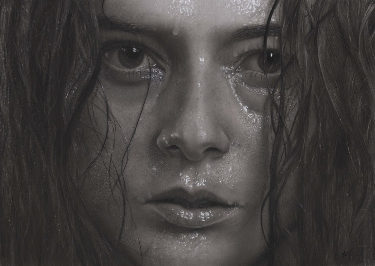 charcoal drawing on <a href="/CansonPaper/">Canson</a> Mi-Teintes Touch. Photo reference by @dzimirsky 
#art #artist