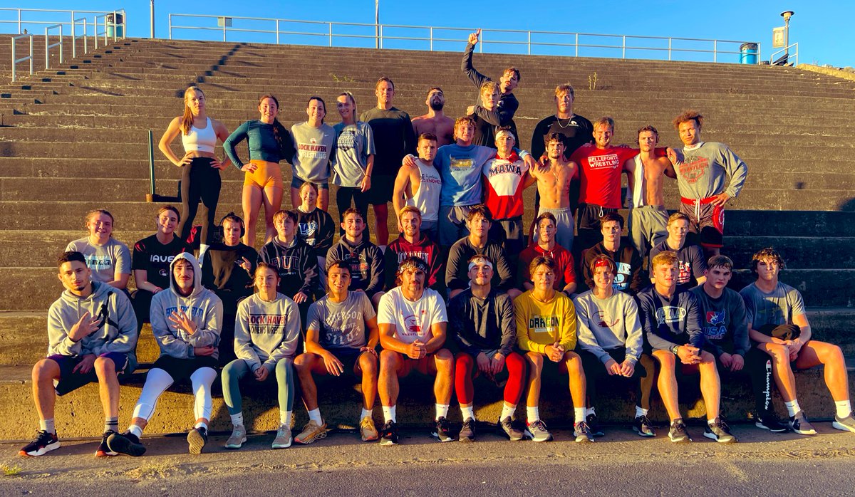 Week one of training with this crew! #TheRise #Inthehunt #MACChamps 🦅