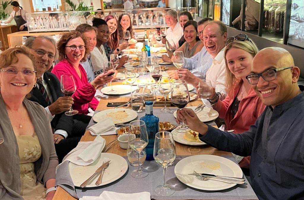 HUNTER dinner at ILCA 2022 - great to see people face to face again!