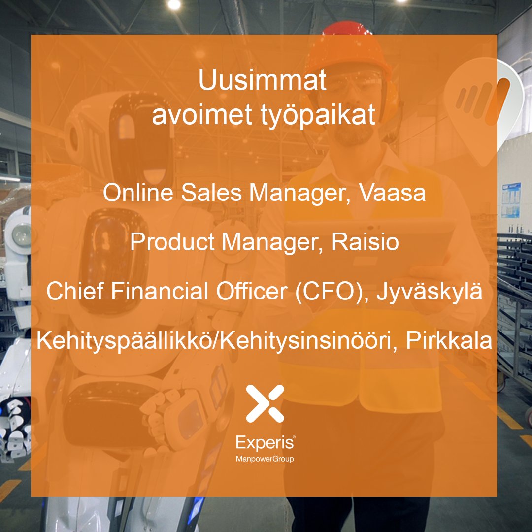 Meillä on auki mielenkiintoisia tehtäviä. Katso lisää: hubs.ly/Q01lpFKM0