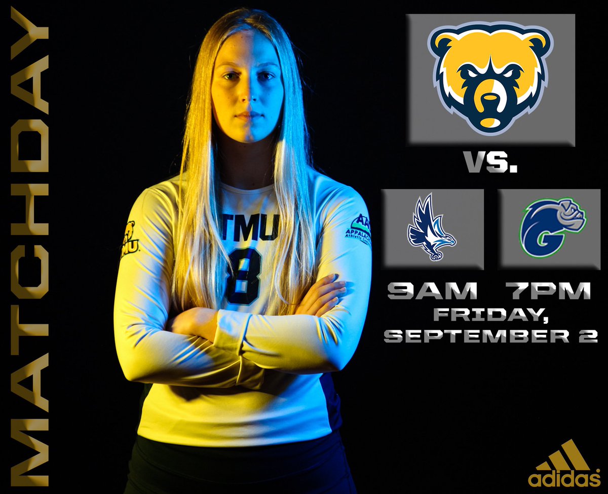 TMUBears's tweet photo. ‼️🐻🏐It’s #MATCHDAY for your women’s volleyball team—Head over to the Harris Athletic Complex at 9AM &amp; 7PM to catch the Lady Bears in action! 

⚪️WHITE OUT at 7PM⚪️ https://t.co/J6QIjBD093