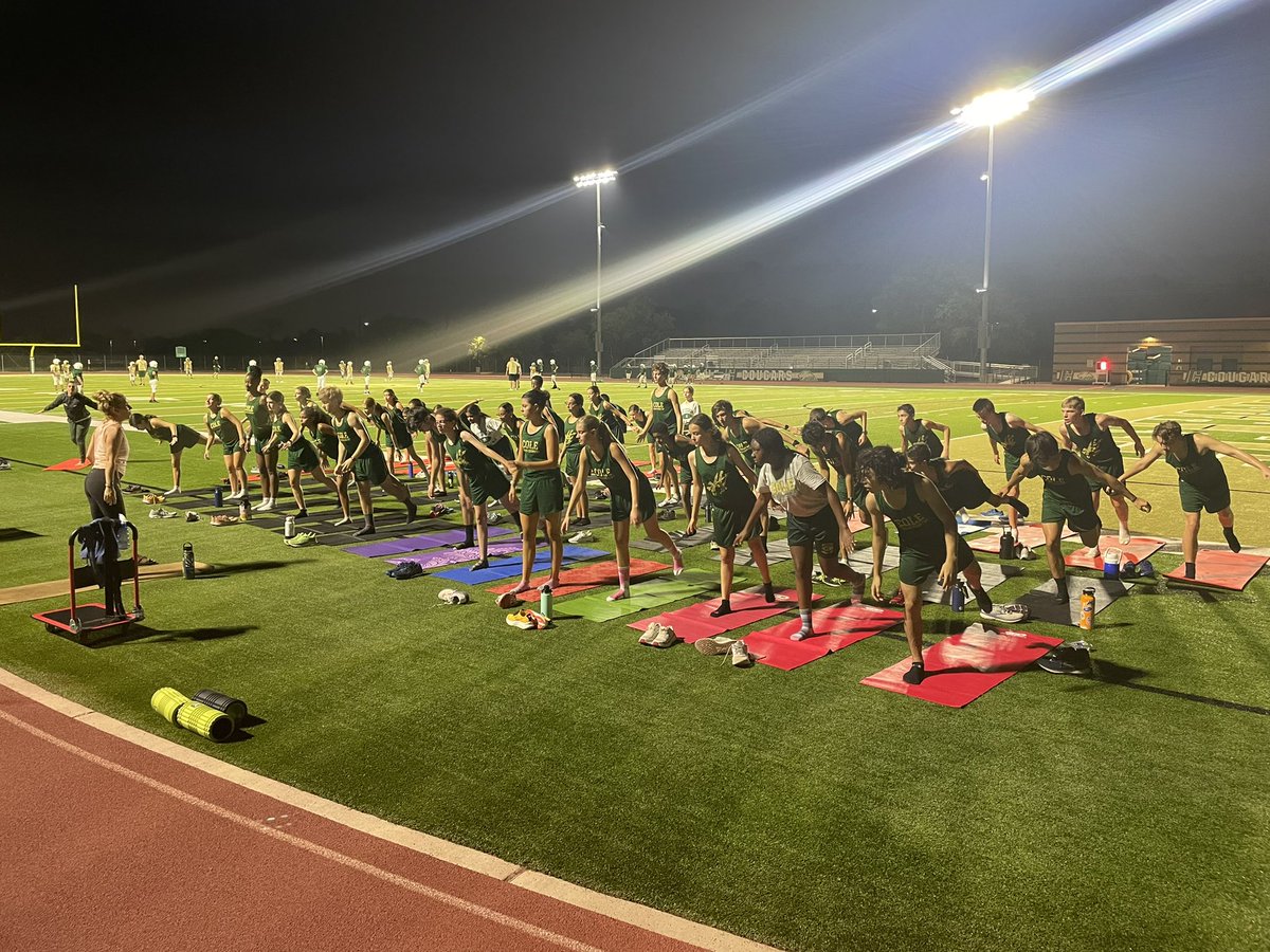 RGC_MsHsXC's tweet photo. After a long week of hard workouts we are in full force with some Yoga for Meet prep! See y’all tomorrow by Retama Park for the FEAST invitational. https://t.co/eIktEfgRw8