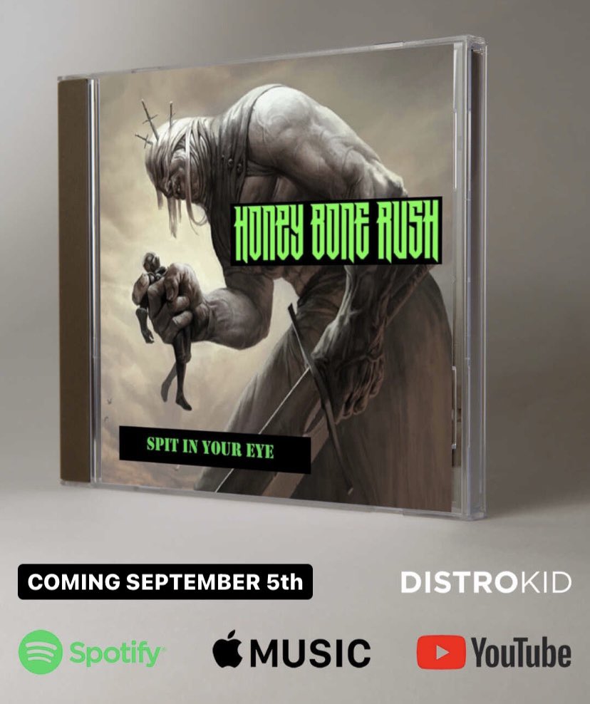 HoneyBoneRush's tweet photo. π€COMING THIS MONDAY! #SpitInYourEye #HoneyBoneRush #SpotifyPlaylists #Pandora #AmazonMusic #YouTube https://t.co/4oyOo7VfCO