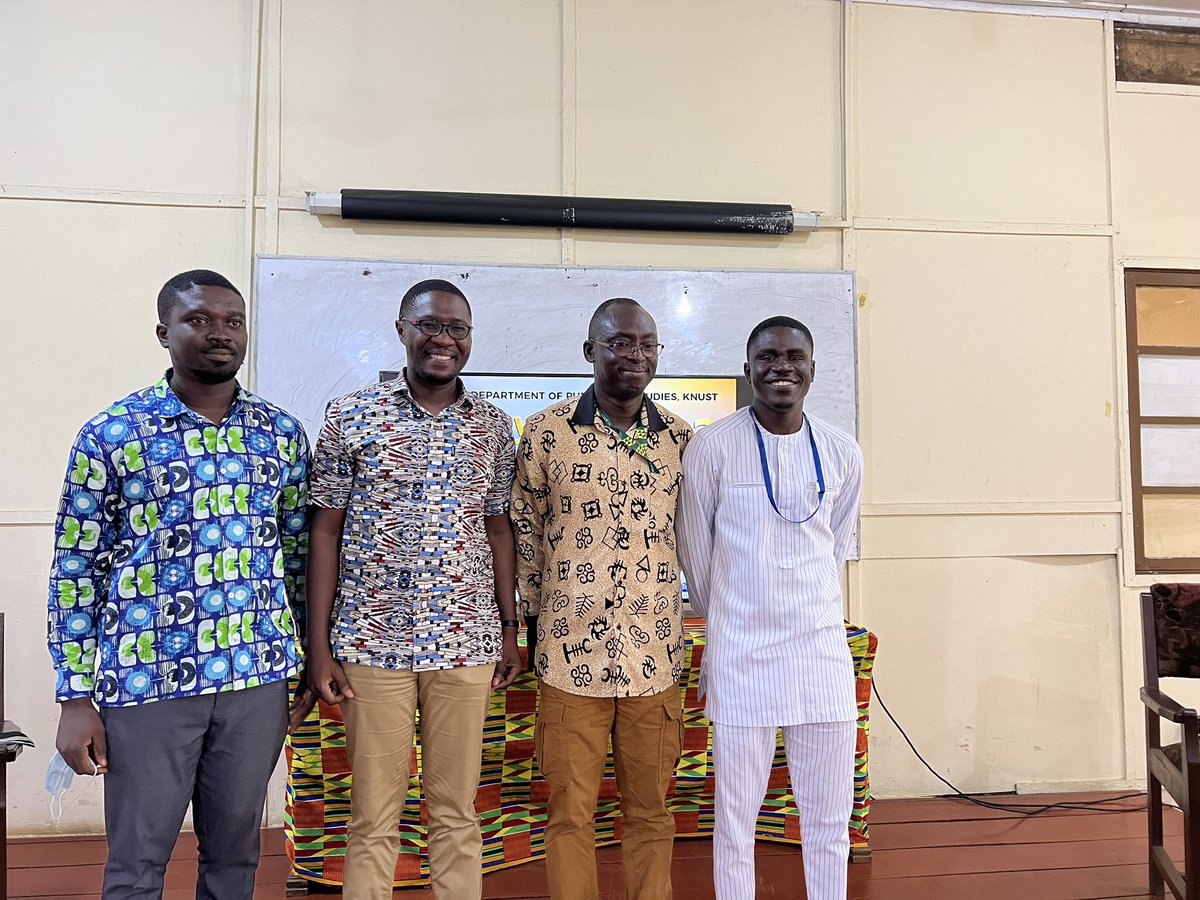 Mercy - I spent my morning with final year students of the department of publishing studies KNUST speaking about the media, my job, and life after school. 

#HeavenHasAPlan