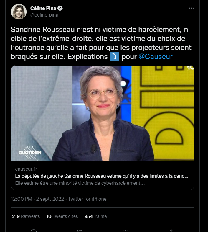 LeBouseuxMag's tweet photo. Harcèlement de Mila : Ce qui est choquant ce n'est pas ce qu'elle dit, c'est ce qu'elle vit.

Harcèlement de Rousseau : Avec ce qu'elle dit elle l'a bien cherché... https://t.co/WhX0vqg1Ua