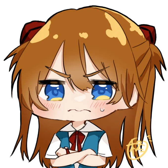 追加で表情差分アイコンできました～!良かったらご自由におつかい!使用される際メンションしていただけると嬉しいです!※再配布、加工、自作発言等禁止#エヴァンゲリオン #式波・アスカ・ラングレー #惣流・アスカ・ラングレー#ぷにアスカ 