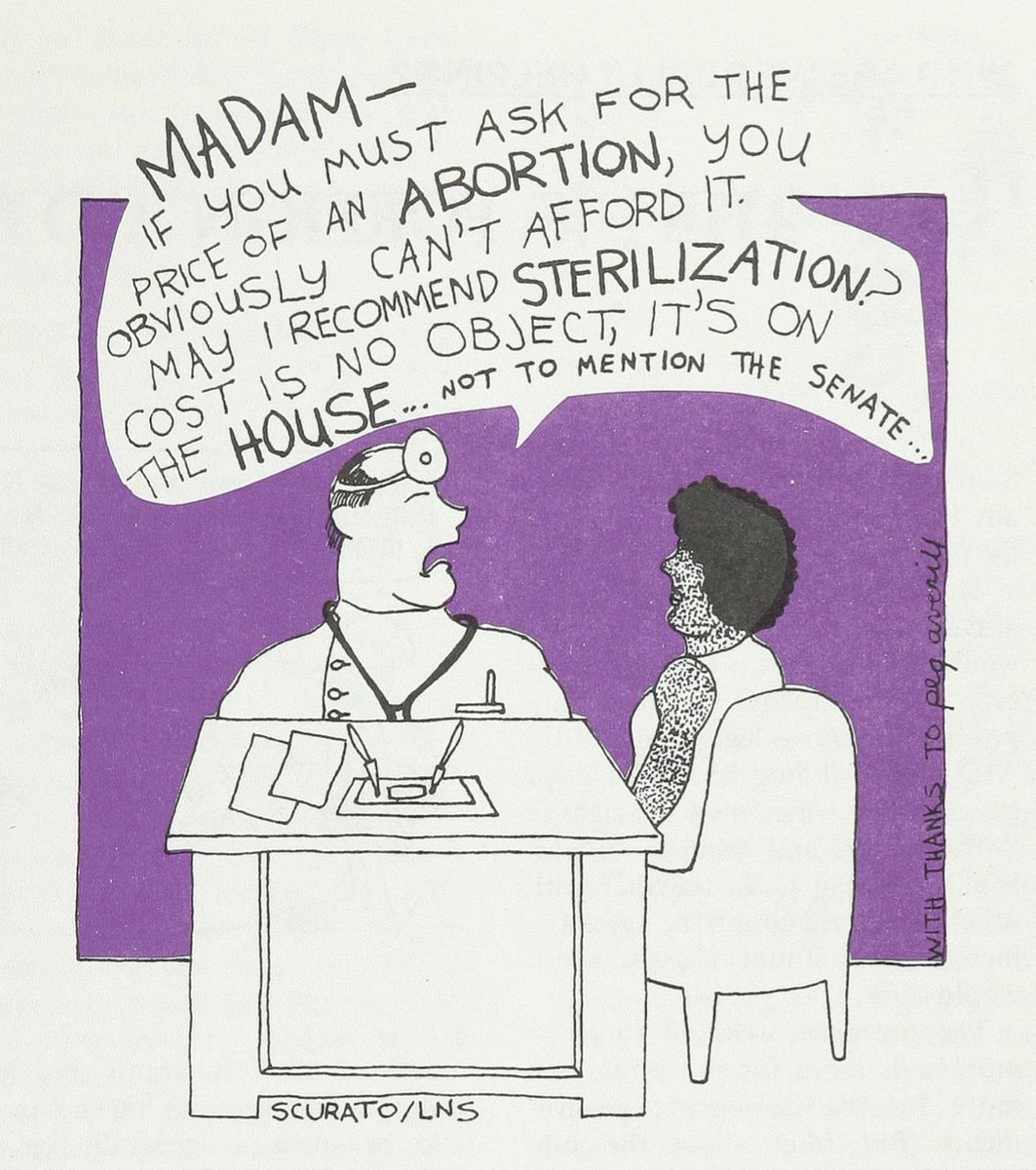 DavidKurlander's tweet photo. And pundits recognized the glaringly classist elements of Hyde—punishing poorer Americans to prove an ideological or theological point. Here are two cartoons that captured the crisis (Liberation News Service, March 1979, Doug #Marlette, @theobserver, 1980): https://t.co/XK2tJV74UC