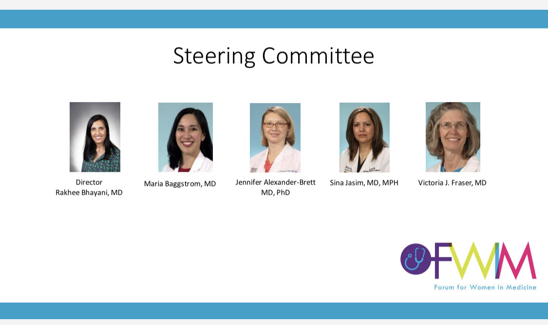 WashU Medicine Forum for Women in Med (FWIM) (@washumedfwim) on Twitter photo ⭐️⭐️FWIM Committee Spotlight⭐️
We have a terrific group of dedicated members on the #FWIM steering committee
<a href="/RakheeBhayaniMD/">Rakhee K. Bhayani, MD</a>
@MariaBaggstom <a href="/JABLab3/">Jen A-Brett</a>
@WUDeptMedicine <a href="/AmerMedicalAssn/">AMA</a>
<a href="/WashUAcadEd/">WashU Academy of Educators</a>
#WomenInMedicine #MedEd #MedTwitter #WIMMonth ⭐️⭐️FWIM Committee Spotlight⭐️
We have a terrific group of dedicated members on the #FWIM steering committee
<a href="/RakheeBhayaniMD/">Rakhee K. Bhayani, MD</a>
@MariaBaggstom <a href="/JABLab3/">Jen A-Brett</a>
@WUDeptMedicine <a href="/AmerMedicalAssn/">AMA</a>
<a href="/WashUAcadEd/">WashU Academy of Educators</a>
#WomenInMedicine #MedEd #MedTwitter #WIMMonth