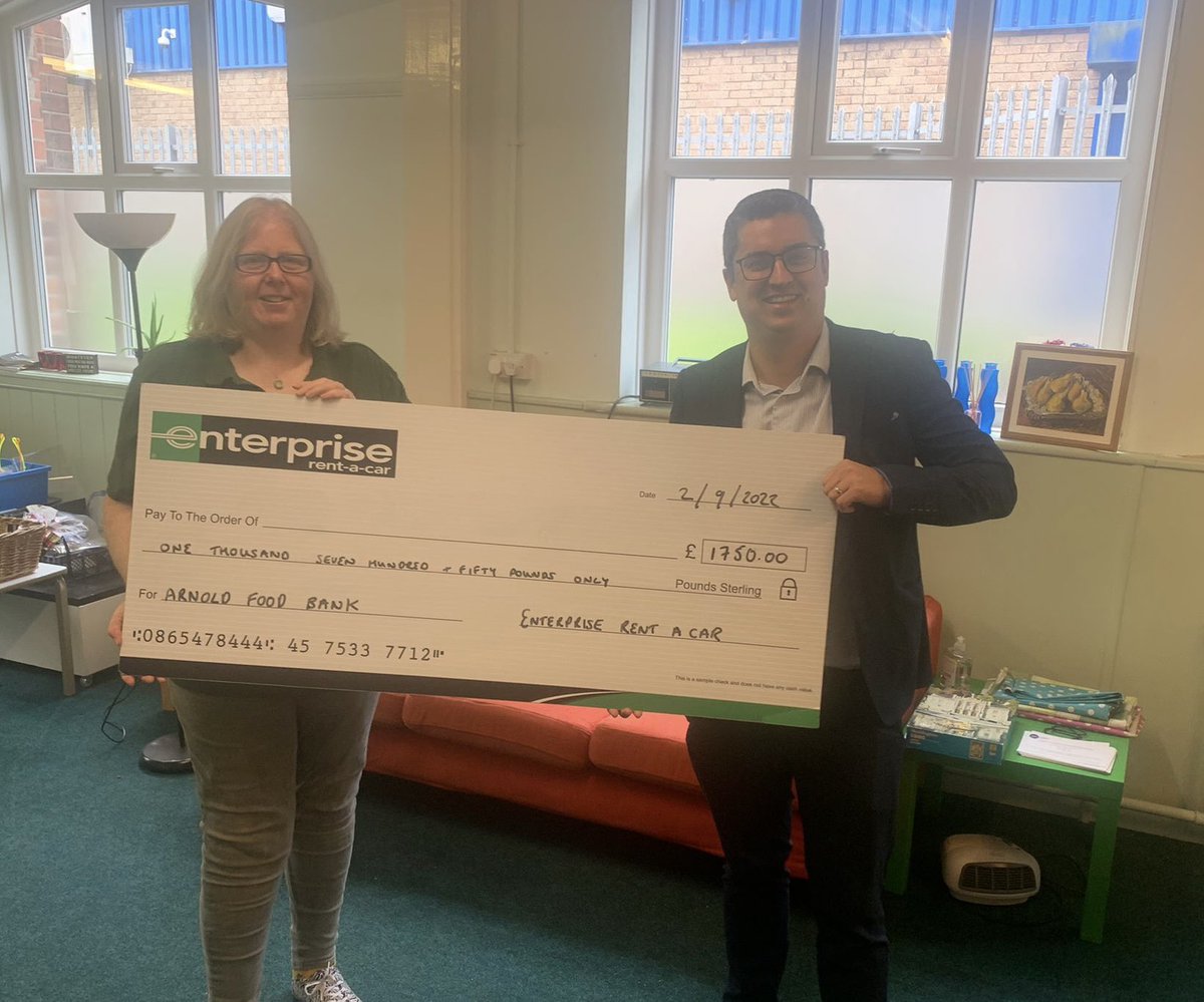 Francis Treanor (@treanorfrancis) on Twitter photo Very happy to present <a href="/arnoldfoodbank/">Arnold Foodbank</a> with donation to help the local community with <a href="/paul_cottrill/">Paul Cottrill</a> - looking forward to working together in the future!@ERACU8Q Very happy to present <a href="/arnoldfoodbank/">Arnold Foodbank</a> with donation to help the local community with <a href="/paul_cottrill/">Paul Cottrill</a> - looking forward to working together in the future!@ERACU8Q