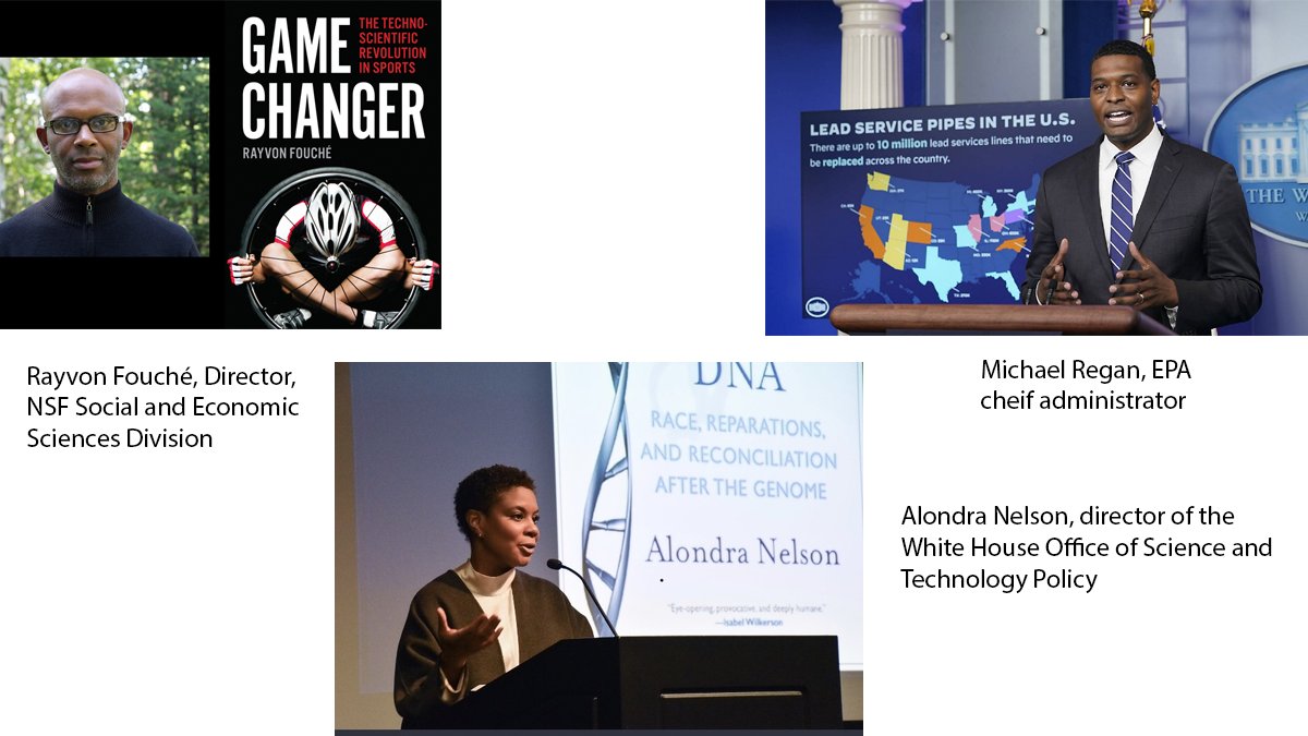 How to conduct science that is objective, rigorous and accurate, AND serves the people rather than profits? <a href="/EPAMichaelRegan/">Michael S. Regan</a>, head of EPA, <a href="/rayvonfouche/">Rayvon Fouche</a>, director of NSF-SES division, and <a href="/AlondraNelson46/">Alondra Nelson</a>, director of White House science and technology policy. #STEM #CS4ALL