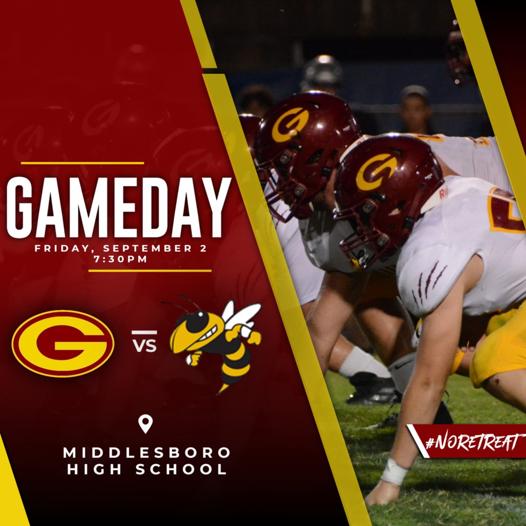GarrardGCHS's tweet photo. Today is GAMEDAY for our Golden Lions! Good luck tonight at Middlesboro!🏈🦁 https://t.co/PKx0c39yli