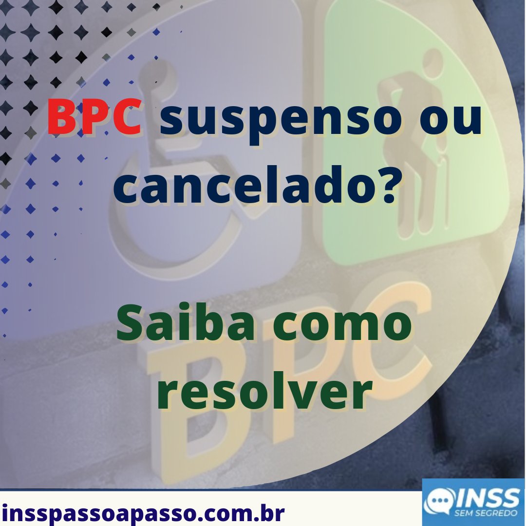 InssPassoaPasso's tweet photo. 🔴 BPC suspenso ou cancelado? Saiba como resolver

🔴 LINK NOS STORIES PARA CLICAR.

https://t.co/DiDHmgXdej

#insspassoapasso https://t.co/GP8ja2PdRM