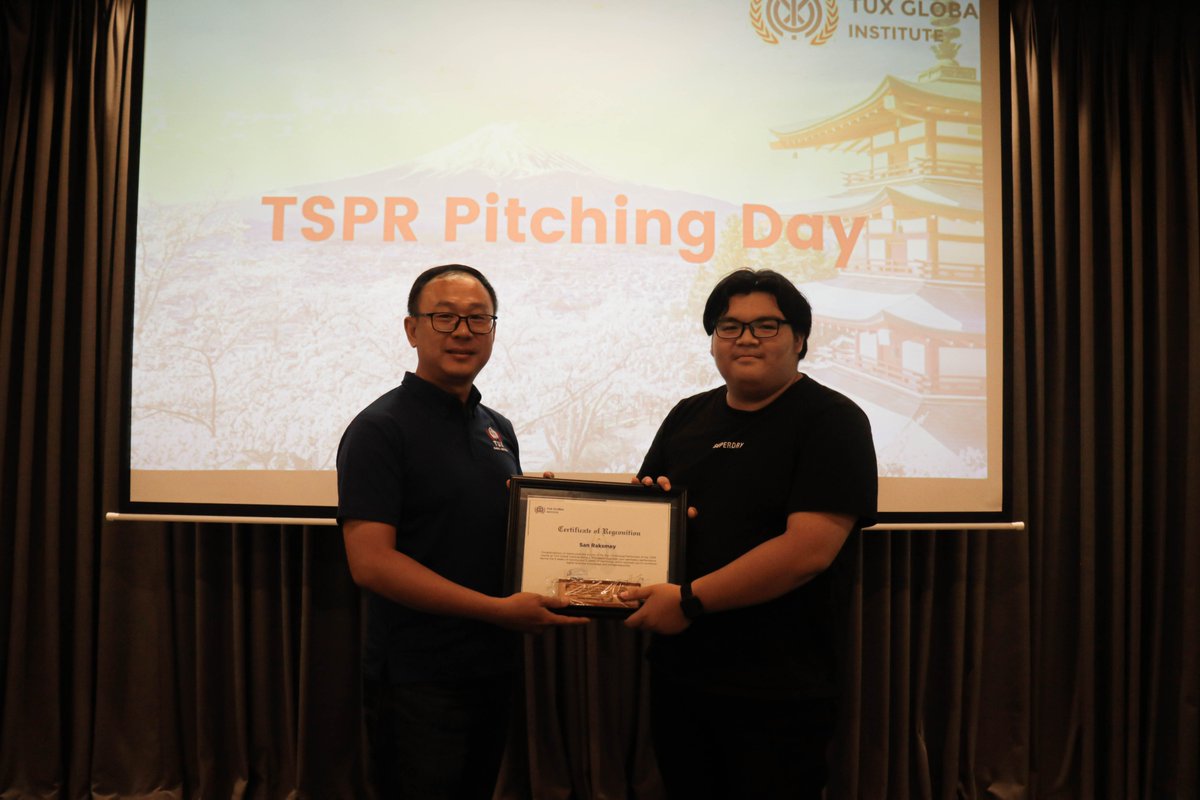 tgi_institute's tweet photo. “TSPR Pitching Day”
Warmest Congratulations to all batch 1 students, the top 8 Teams and 5 Top Performance Students of Tech Start-Up Project and Research of the Final Pitch!
#TGI #TUXGlobalInstitute #FinalPitching #BusinessIdea #Completed #Achievements https://t.co/25RnZD3SHz