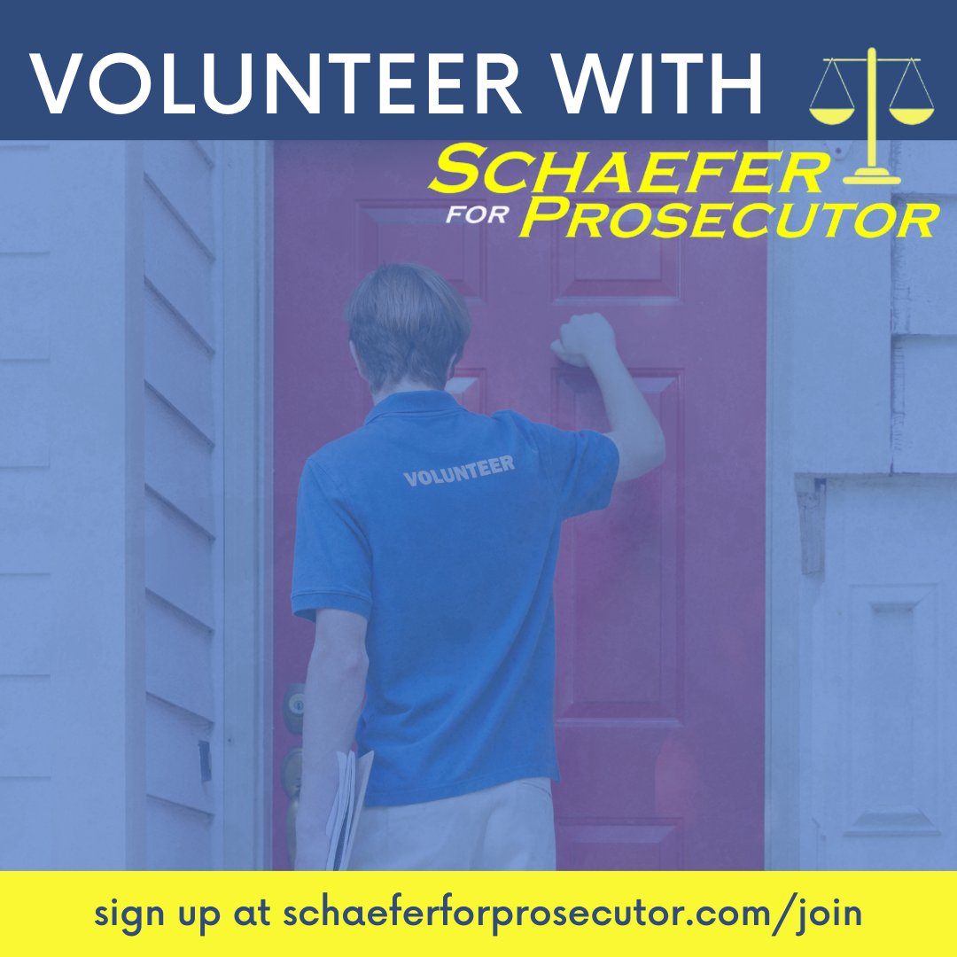 Jon4Prosecutor's tweet photo. I believe my experience can cultivate positive change in our community and our county justice system, but I'll need your help to make that happen. Join #TeamSchaefer and help spread the word about my plan as prosecutor for Vanderburgh County. #saferwithschaefer https://t.co/bAiYoFsTUx