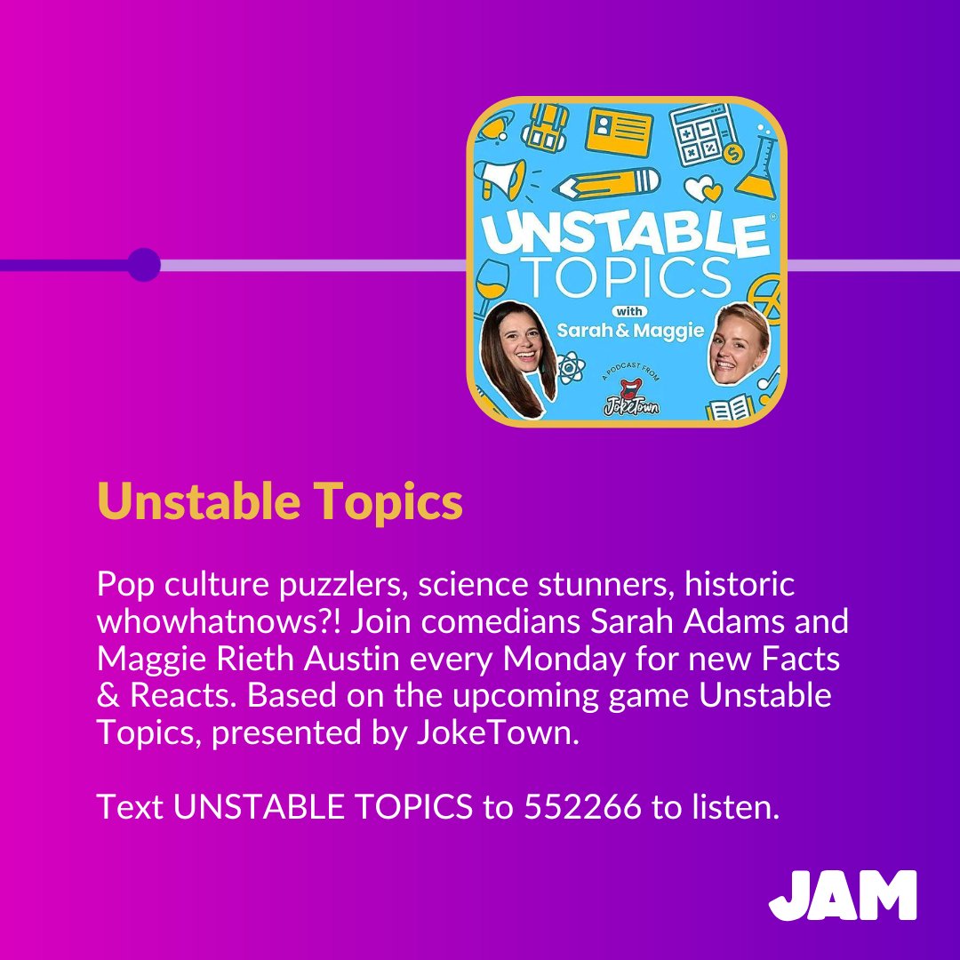 ListenToJam's tweet photo. Short listens for the long weekend β check out what's new on Jam!
What are you adding to your playlist? βπ±
@djtriceytrice @scottshute1 @beckfeldt @JokeTownComedy @MaggieRieth @sarahanne_adams
#HowIJam #podcast #shortaudio #audionews https://t.co/uP44o5cvqH
