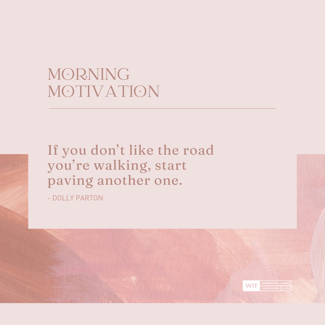 witgeorgia's tweet photo. 💡If you don’t like the road you’re walking, start paving another one. https://t.co/GK2YAmuxth