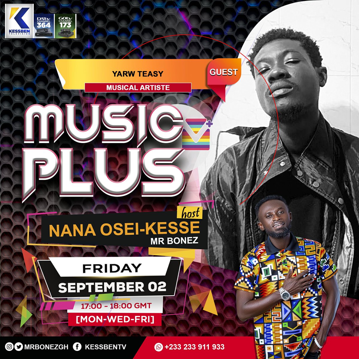 YarwTeasy's tweet photo. Join me on @kessbenmedia as we talk about #Realigious and premiere the “Stress & Problems” visuals on #MusicPlus https://t.co/FY29D5GA2v
