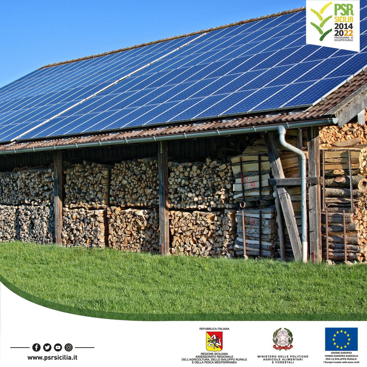 PsrSicilia's tweet photo. #MIPAAF: Pubblicato il Bando per incentivi della misura PNRR "Parco Agrisolare", con dotazione di 1,5 mld € - Obiettivo della misura: installazione di pannelli fotovoltaici con capacità di generazione di 375.000 Kw da energia solare.
Info al link https://t.co/GEPfFMkKdt https://t.co/qlUEWNYudp