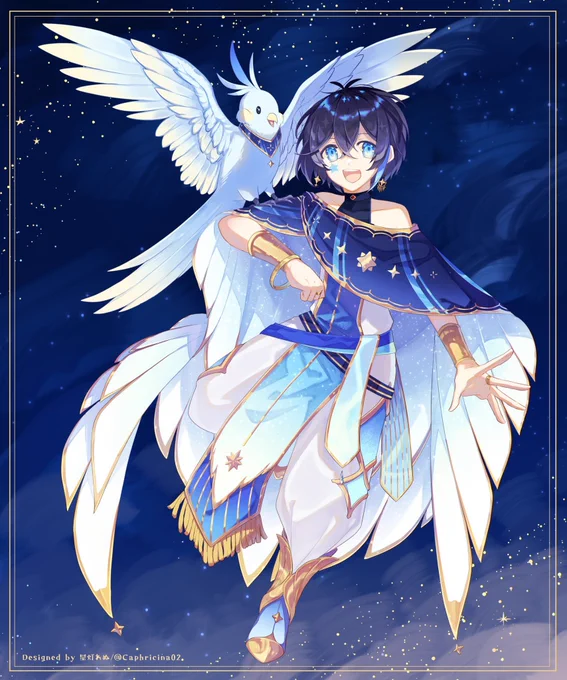 【お仕事】この度  ( )所属天狼 星( )様の立ち絵を描かせて頂きました!9月14日より始動の3人組ユニットぜひチェックしてみて下さいね!#Restart 