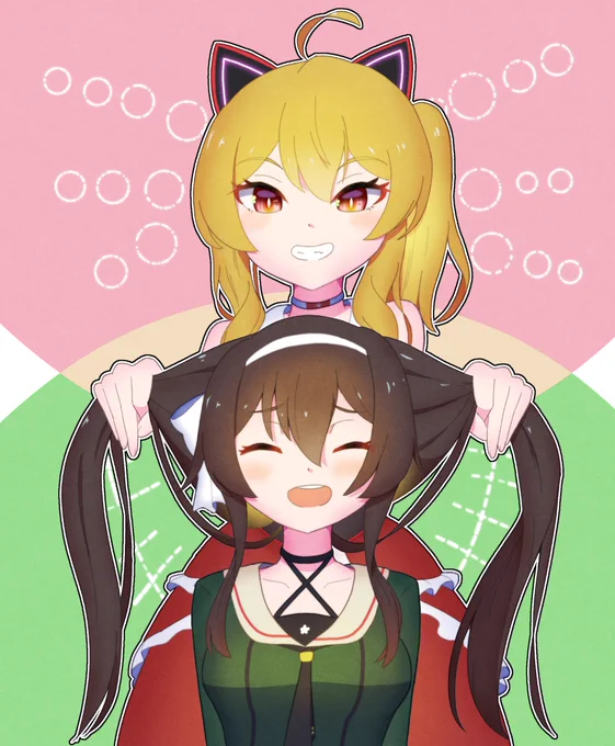 #もちにゃあと #なとあーと もち☆ごめ!!大遅刻だけど二人ともお誕生日おめでとう!!!! 