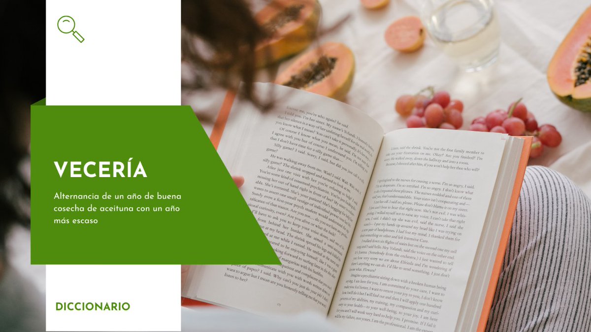 CaleroGroup's tweet photo. 📚Sumamos una nueva palabra más a nuestro diccionario. VECERIA:

La #vecería se produce cuando una planta o árbol produce abundantes flores o frutos un año pero al siguiente no. 🌱

¿Qué palabra añadirías al diccionario? Te escuchamos.👂👇 https://t.co/FzNDlWI75E