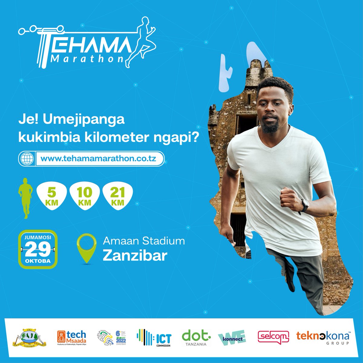 teknokona's tweet photo. Ungana na wadau mbalimbali kuongeza uelewa na kupunguza pengo la kijinsia lililopo katika sekta ya #TEHAMATanzania.
Jisajili leo kushiriki TEHAMA Half Marathon kupitia: https://t.co/7oPk79lb6B
#TEHAMAMarathon #TAIC2022 #KonaYaTeknolojia #TechMsaada https://t.co/Myj3cAwrUV