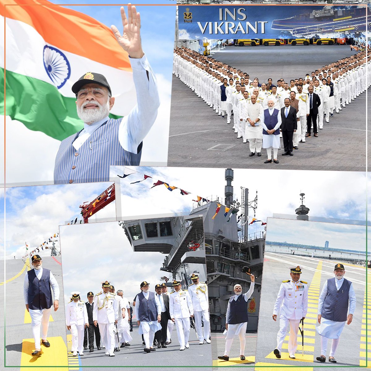 Sunilkotharibjp's tweet photo. बदलते भारत की बदलती तस्वीर!

#INSVikrant https://t.co/vm89Zc1ghk