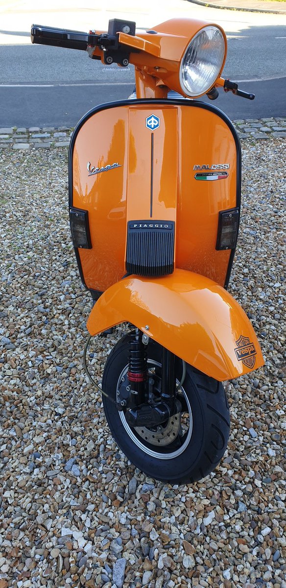 drkay1969's tweet photo. #Vespa #forsale px200 malossi 210 ports filled and matched, malossi reed valve, MAZ crank, T5 4th, Cosa clutch, SIP rims, SIP adjustable shocks, SIP front caliper, SIP speedo, SIP speed sensor, SIP road 3 exhaust, EBC wavey disc, £1400 on paint Ford focus ST orange https://t.co/jaJb75XYPT