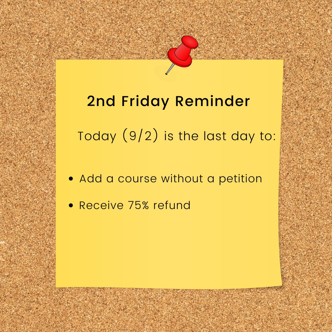 🚨Deadline Alert🚨

Today is the 2nd Friday of the term which means....⤵️