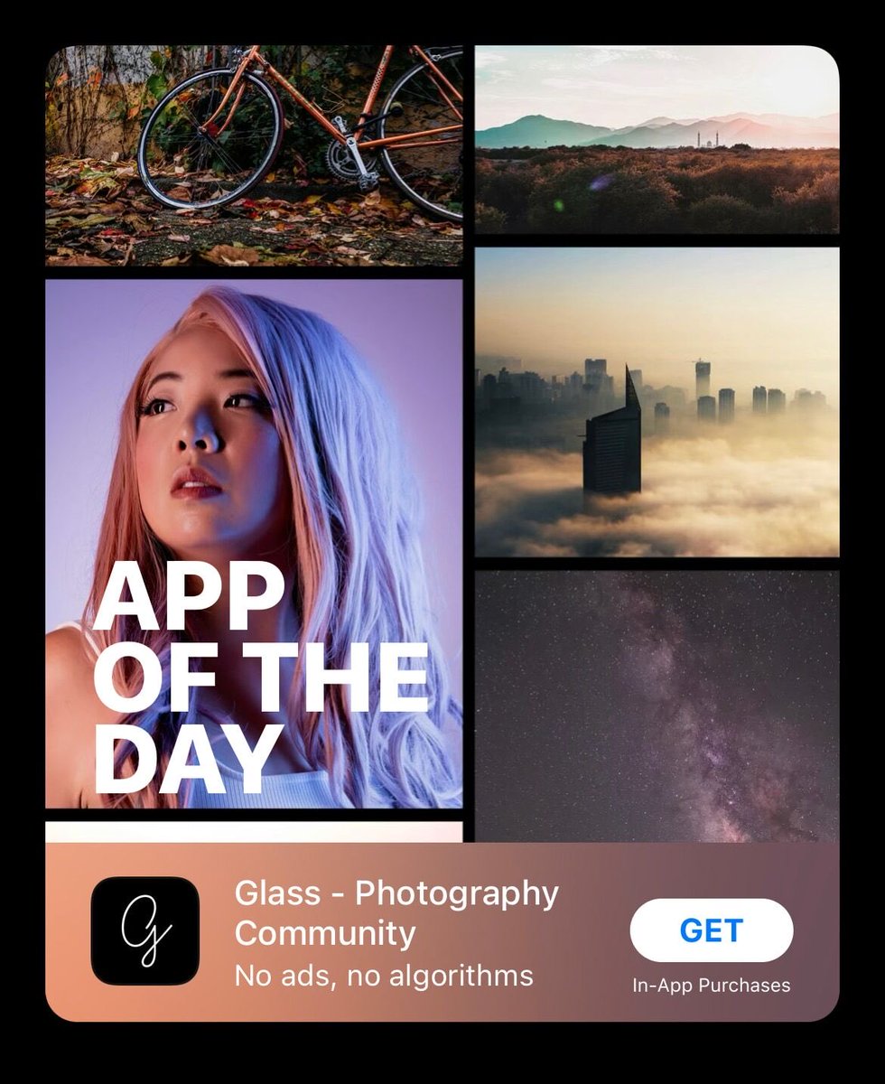 ✨ Glass is the <a href="/Apple/">Apple</a> <a href="/AppStore/">App Store</a> App of the Day! 

apps.apple.com/gb/story/id163…