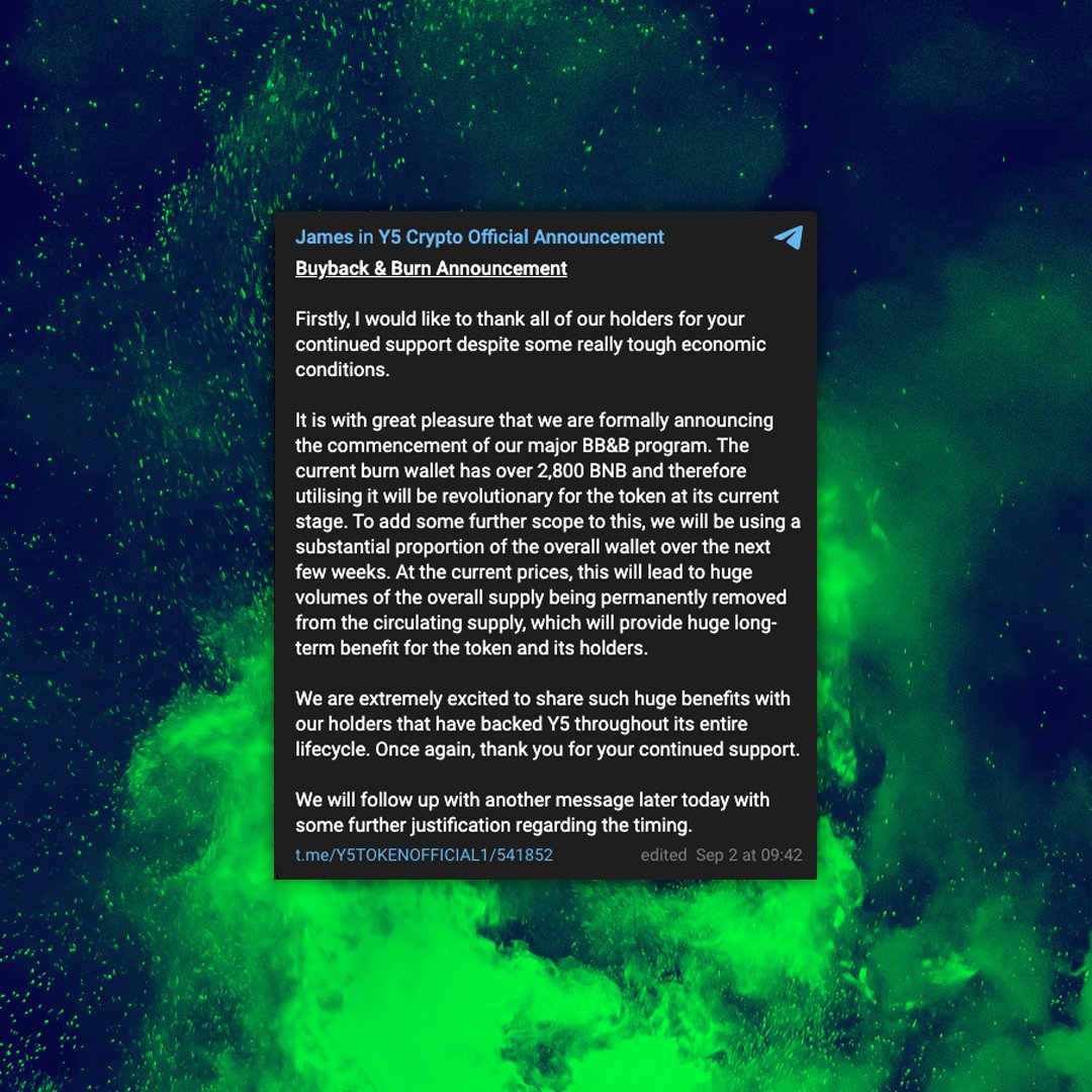 Profitengine_'s tweet photo. It's here family! Here is a message from our team!
Exciting things coming up for you. 🤩🤩

Read more about it here.
https://t.co/A0l51AVZcm

#cryptonews #cryptotrading #Y5 #Y5TT #Y5WT https://t.co/7TdBZp1UE0