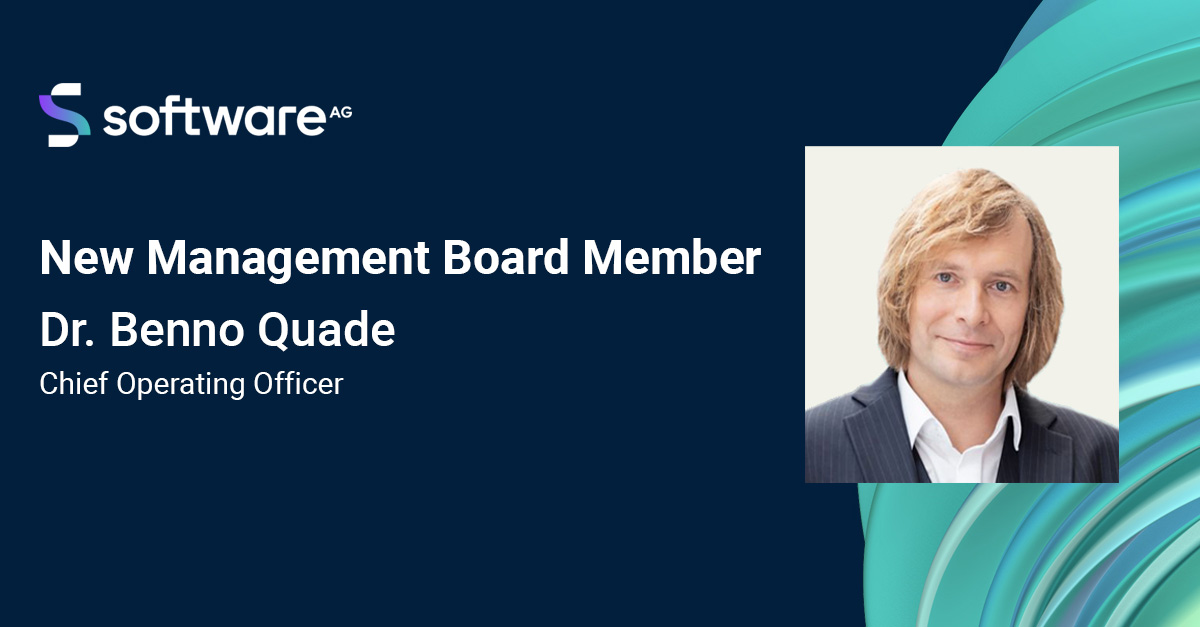 It’s great to have Benno Quade on our Management Board as our Chief Operating Officer. Wishing him the very best as he sets out to further our transformation by simplifying our internal and external customer experience in the digital world.  bit.ly/3b7Eatb <a href="/SoftwareAG/">Software AG</a>