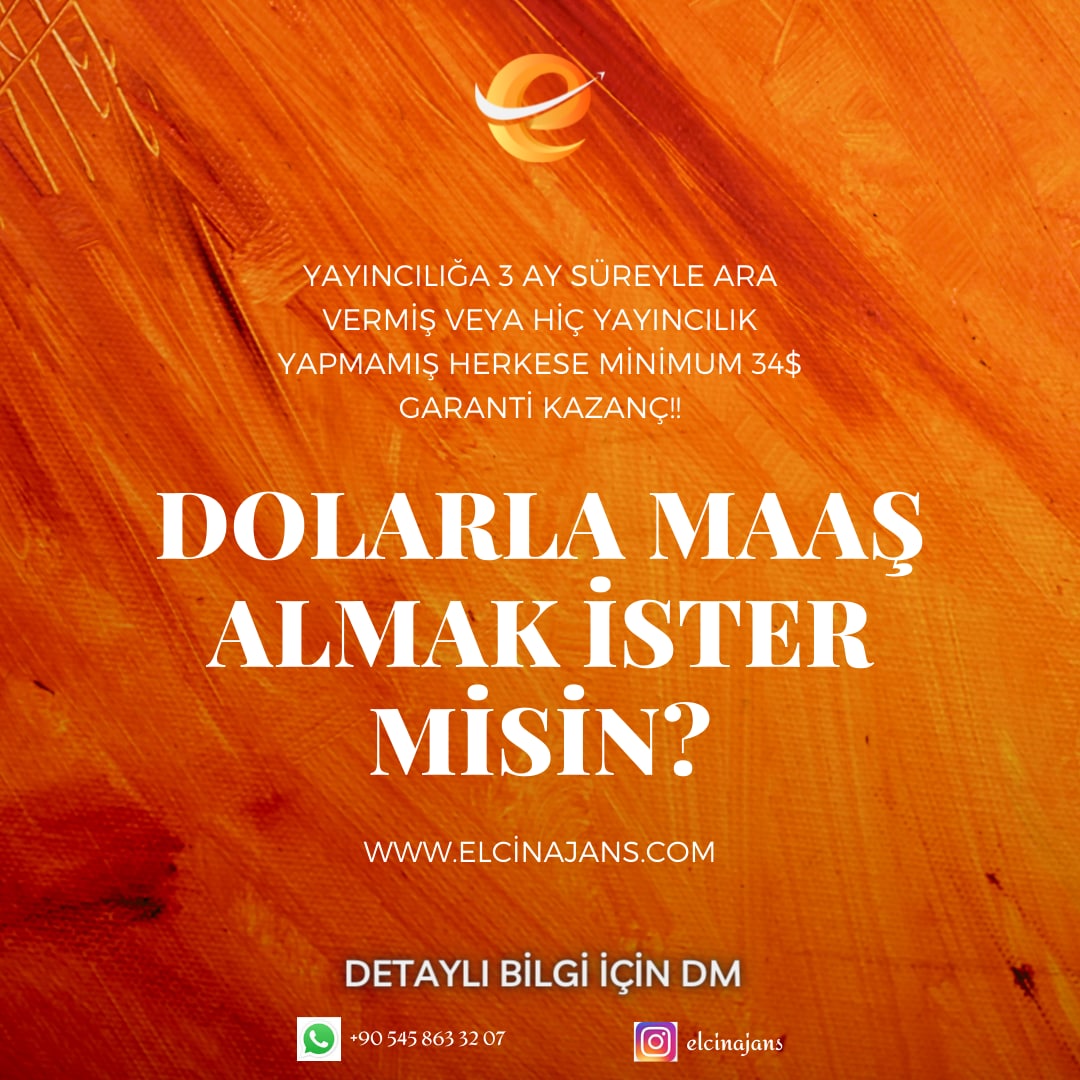 Sadece yayın yaparak dolarla maaş almak istiyorsan formu doldurman yeterli ❤️
elcinajans.com
#tiktok #usdtry #DolarTL #dolar #hayirlicumalar