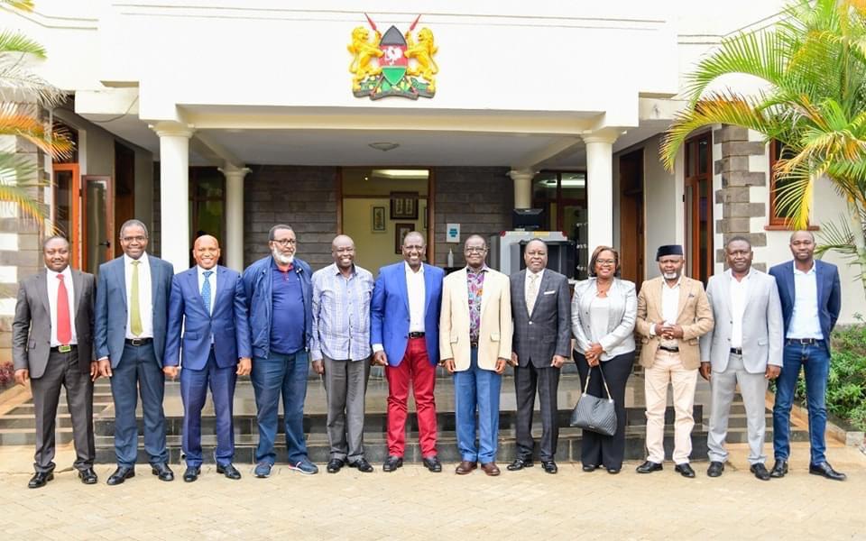 citizentvkenya's tweet photo. President-elect William Ruto &amp; deputy president-elect Rigathi Gachagua met Mt Kenya East leaders led by former Meru Governor Kiraitu Murungi in Karen earlier today. #KenyasChoice2022 https://t.co/5Fo96HqG4g