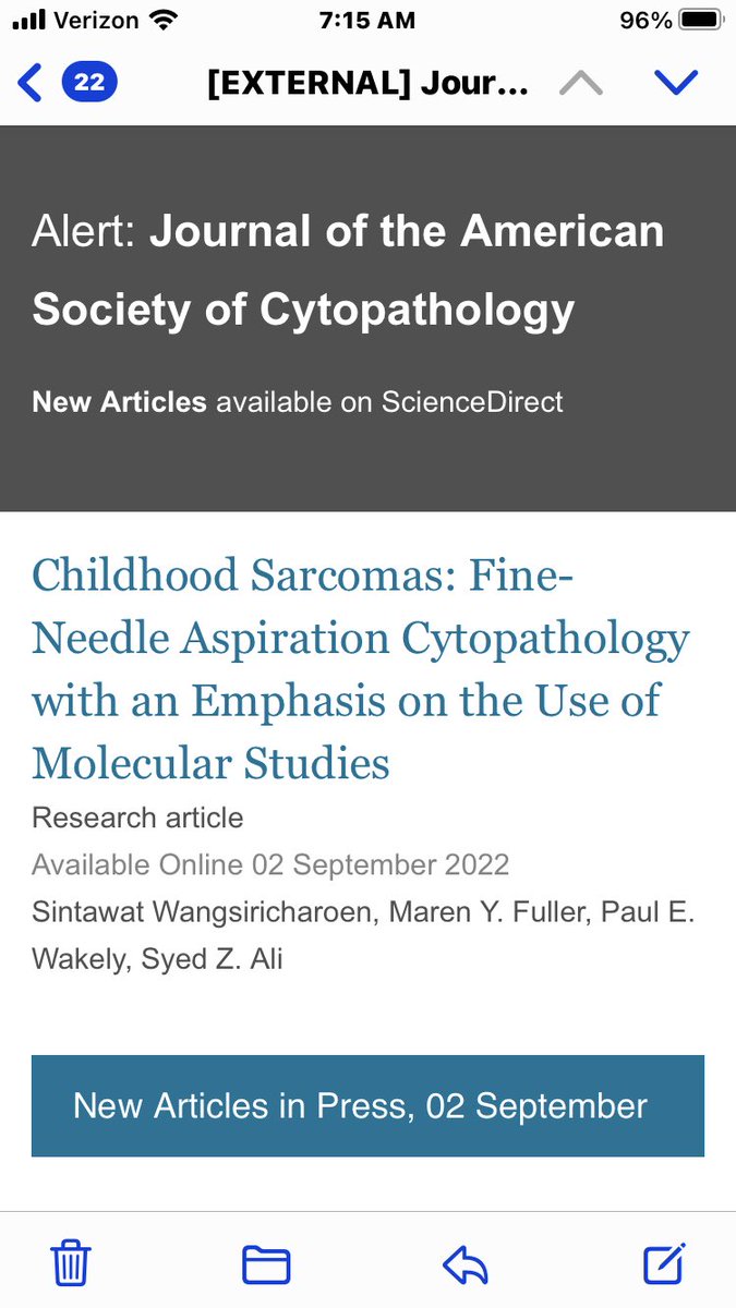 dinamoMD's tweet photo. ⁦@JASCJOURNAL⁩ ⁦@cytopathology⁩ Childhood sarcomas and fine needle aspiration. https://t.co/yl9UkE3GaK
