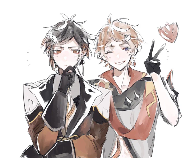 #ひらいて赤ブー
原ネ申
タル💧タリヤ×鍾🔸離
支援です…少しでも……(再掲すみません) 