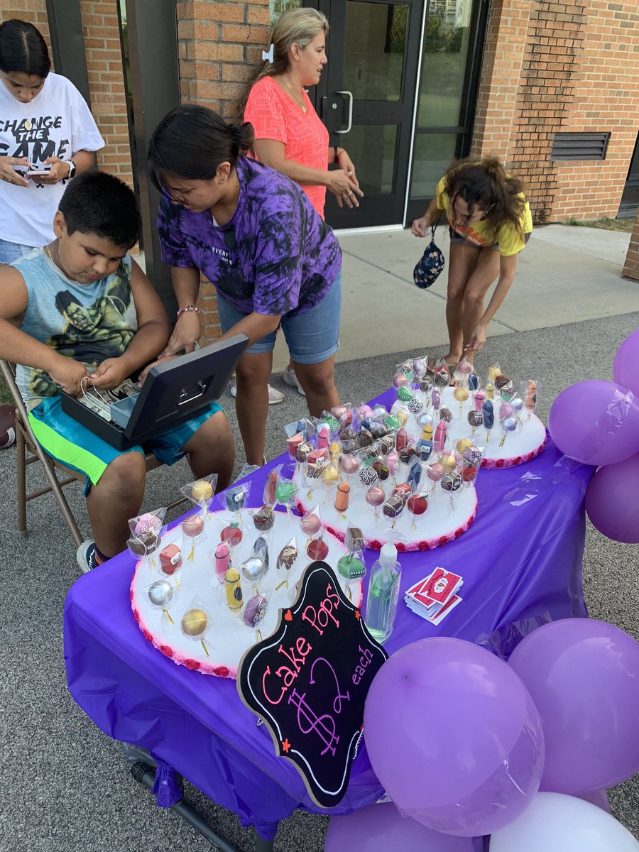 I was having so much fun at the Mark Twain Back to School Bash that I only took one picture! A family made homemade cake pops! Our <a href="/MarkTwainD63/">Mark Twain School</a> is so talented!!!!