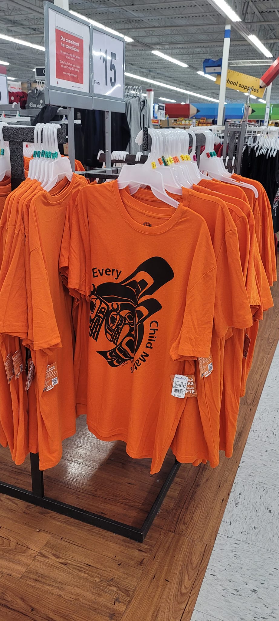 Orange t top shirt walmart