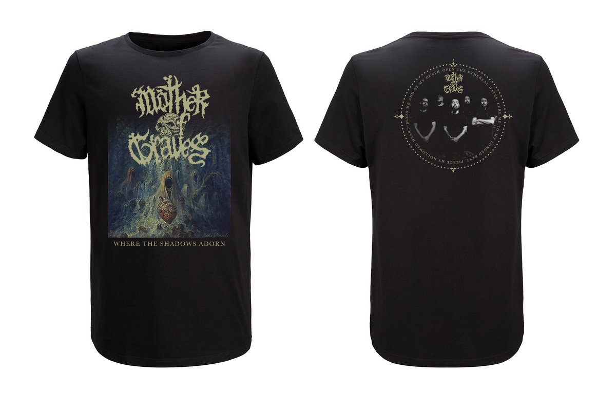 Shirt drop day! Check out our Bandcamp if interested. These will ship soon. Being printed right now. motherofgraves.bandcamp.com/merch/where-th…