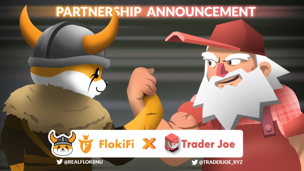 FLOKI's tweet photo. Trader Joe to Partner with #Floki to Use the #FlokiFi Locker Protocol

$AVAX's leading DEX will be recommending FlokiFi Locker to projects that list on its DEX and to projects that launch on its liquidity bootstrapping protocol, Rocket Joe! 

https://t.co/IycKI53OJ6 https://t.co/8NcNaUlFpH