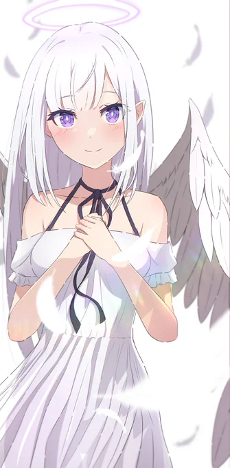 お題箱よりエンジェルエミリア#リゼロ#エミリア 