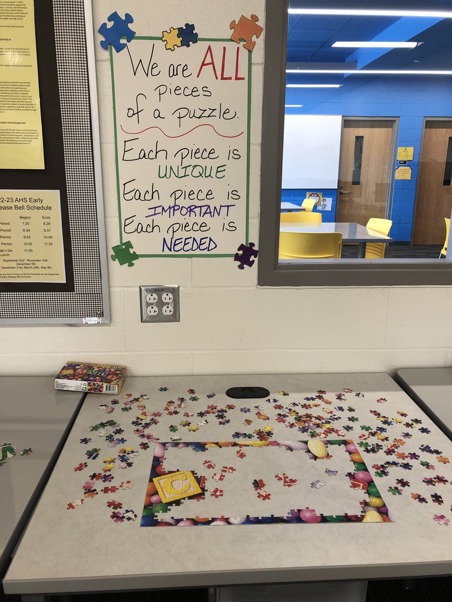 AOIT_KCaudill's tweet photo. Individuals working together to create a finished, final product. @ApexAOIT #puzzles #collaboration https://t.co/2qKLIncgHI