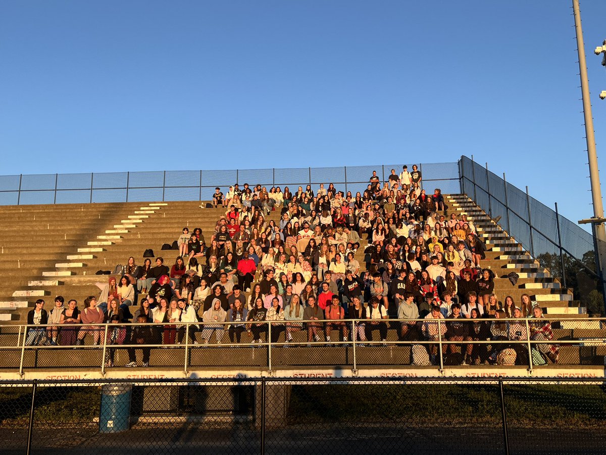 Senior Sunrise this morning!  Nice way to start the year for members of the Class of 2023!