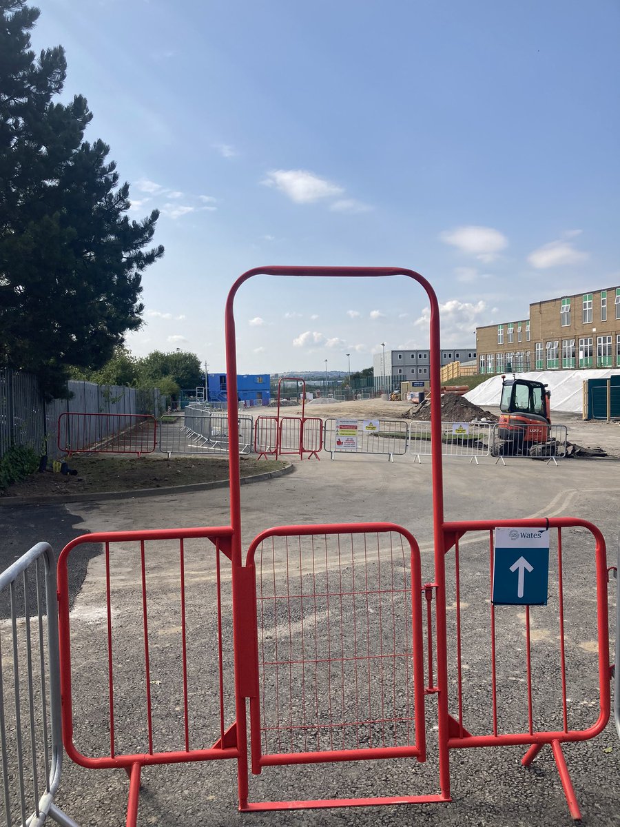 GavinDavisMCIOB's tweet photo. Great effort by Ray Jacques and the team here at our St John Fisher Catholic High School in Wigan this week,  lifting in the temporary classrooms , 48 cabins making up the modular set up , all safely and efficiently installed  #3Ps @WatesGroup https://t.co/PFZHiR4pKR