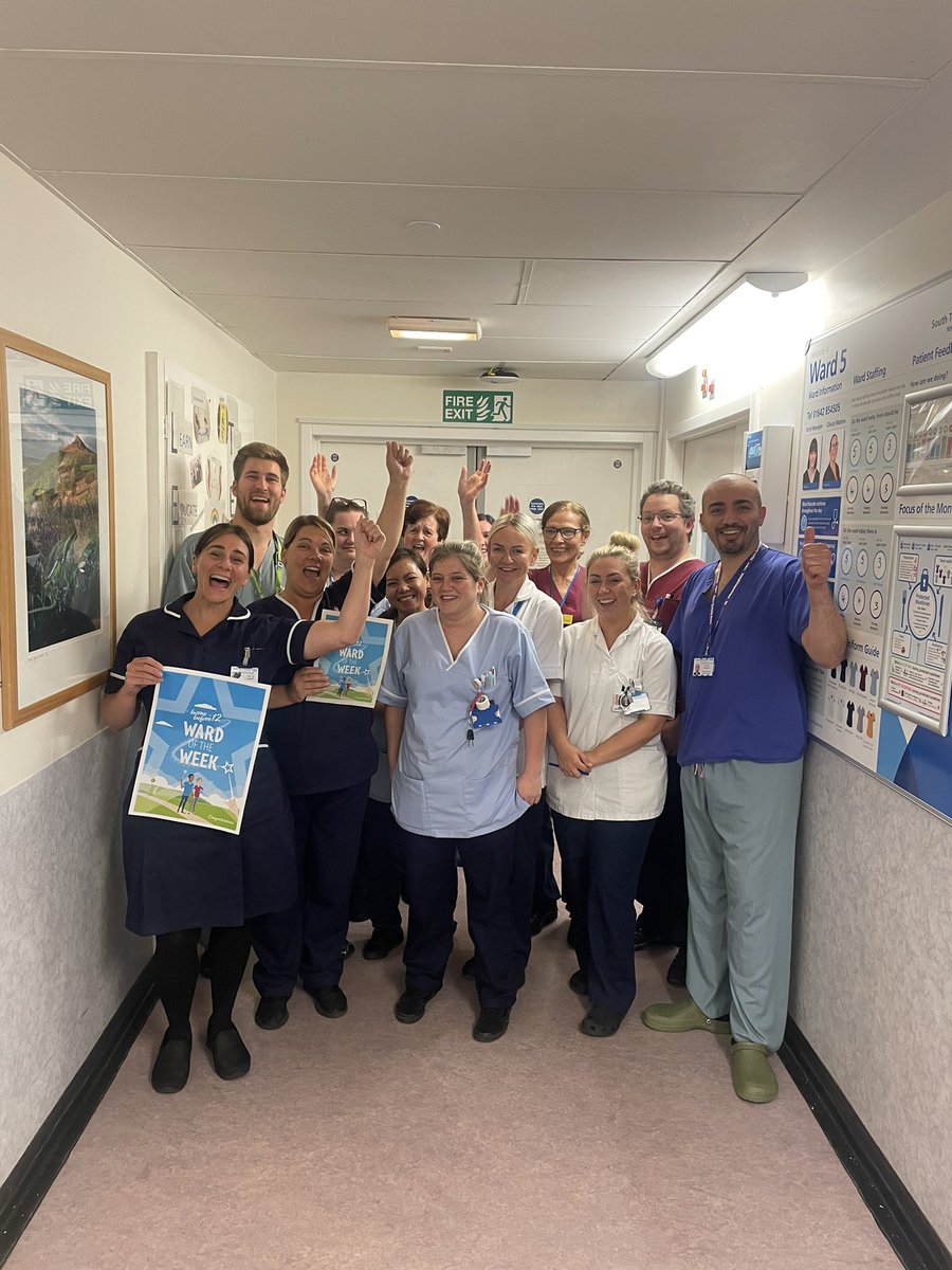 Week 9 - before 12 discharge campaign 📣 ward of the week winner: ward 5!🤩Our short stay elective ward who always have a constant focus on safe timely patient discharges to prevent any patient cancellations👏🏻🙌🏻 🏆 <a href="/keir_rum/">Keir Rumins RNA MSc BSc</a>  <a href="/SouthTees/">South Tees Hospitals</a>  <a href="/AmyOxley5/">Amy Oxley</a>  <a href="/VenKanakala/">Venkat Kanakala</a> <a href="/Ward5JamesCook1/">Ward 5 James Cook</a>